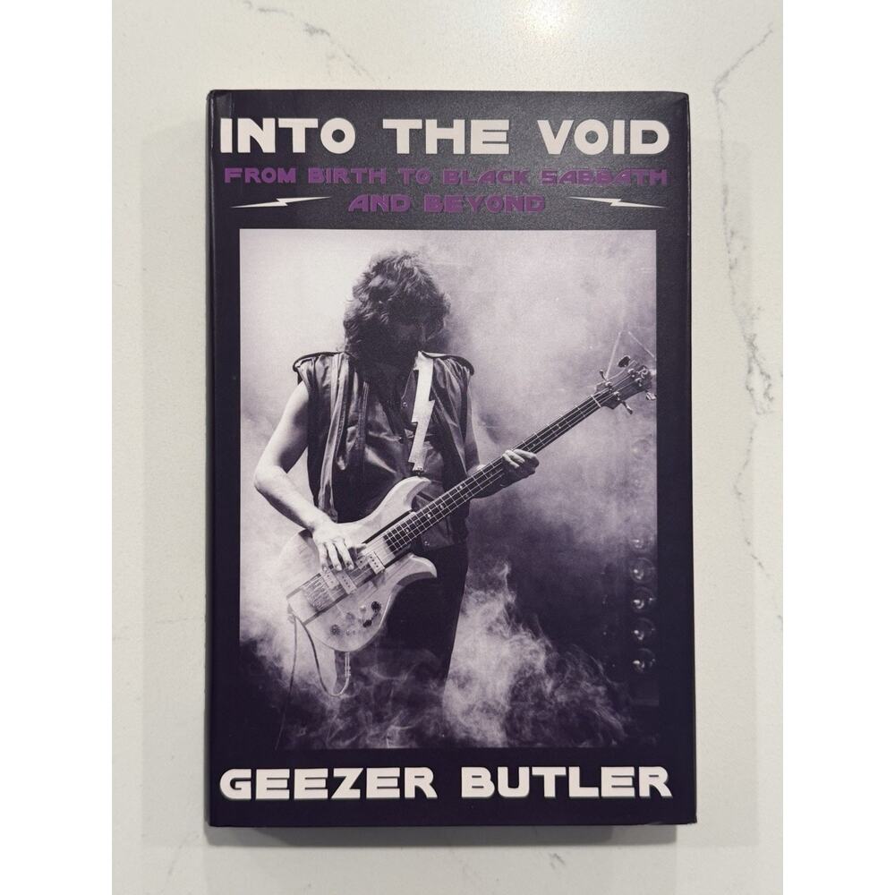 Geezer Butler Signed Book Black Sabbath Autographed Into The Void Ozzy COA #1
